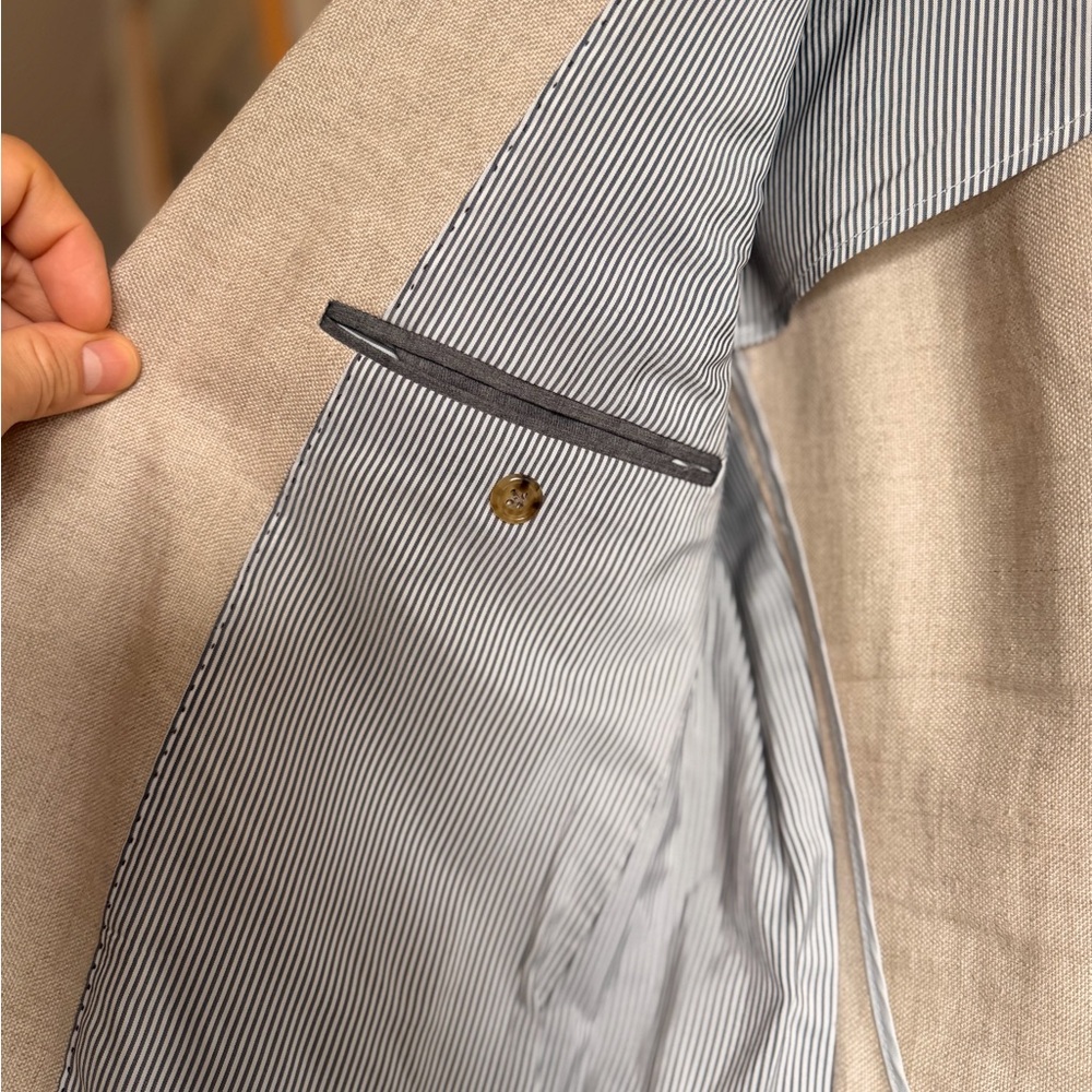 Todd Snyder Beige Linen Sport Coat - Picture 3 of 6